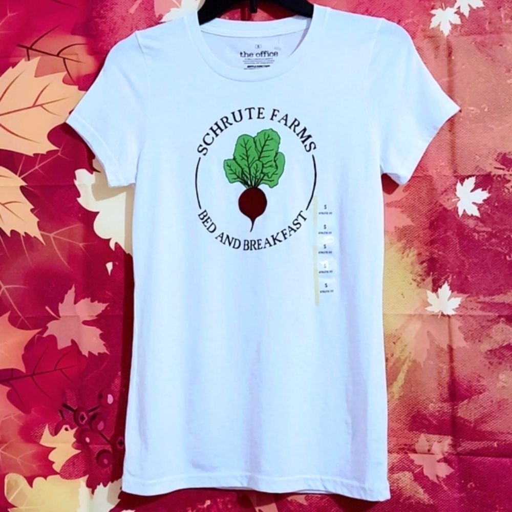 RIPPLE JUNCTION SCHRUTE FARMS BED AND BREAKFAST TEE SHIRT WOMEN'S SIZE S
